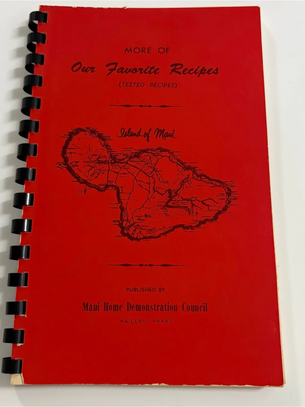 Vintage 60’s Island of Maui Hawaii Recipe Book 